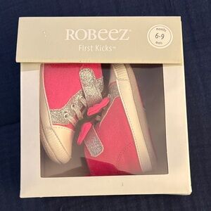 Robeez Pink and Silver Baby High Top 👠